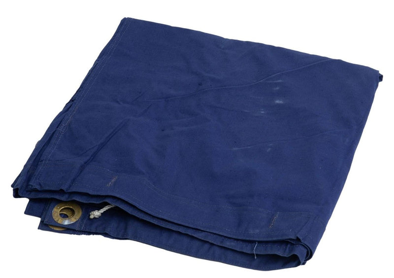 Original vintage Romanian Military Tent Tarpaulin Blue heavyweight poncho tent durable material Waterproof 1.80x1.80cm