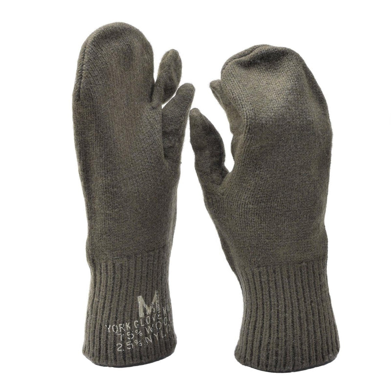 Original vintage U.S. Military Trigger mittens military surplus wool warmers gloves