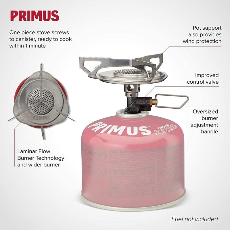 Primus Essential stove set compact camping cooking butane liquid gas burner